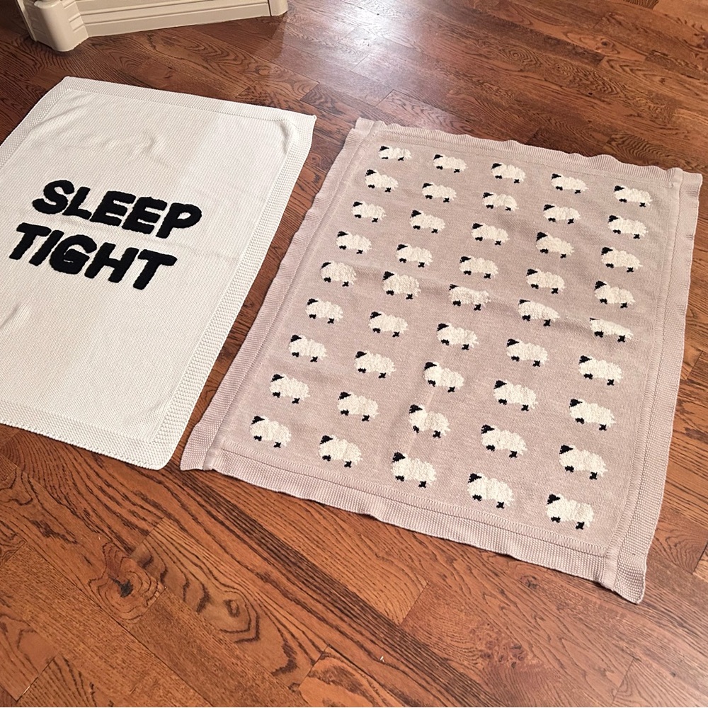 Pottery Barn organic cotton baby blankets